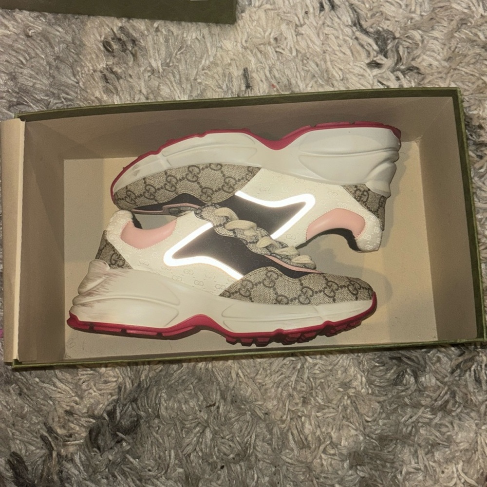 Gucci Rhyton Mixed Media GG Canvas Sneaker